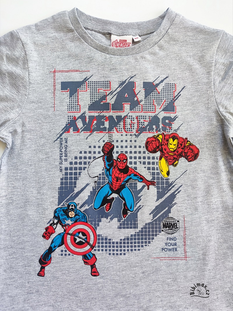 Chlapecké tričko AVENGERS šedé DR