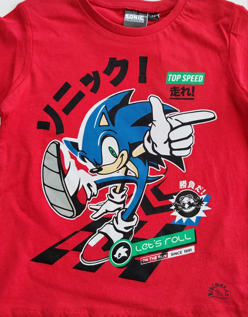 Chlapecké tričko SONIC červené DR