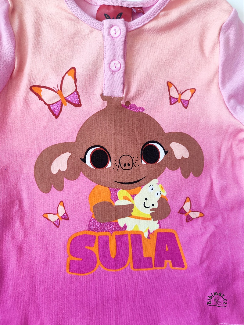 Dívčí pyžamo BING světle růžové