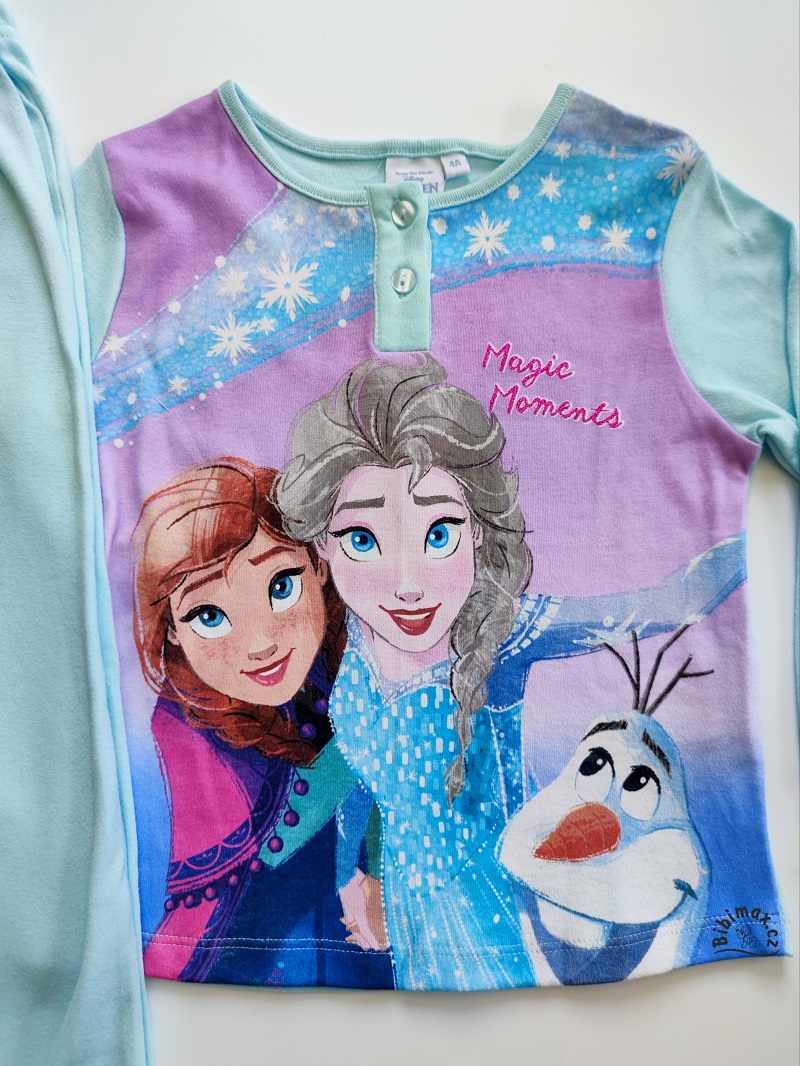 Dívčí pyžamo disney FROZEN mentolové