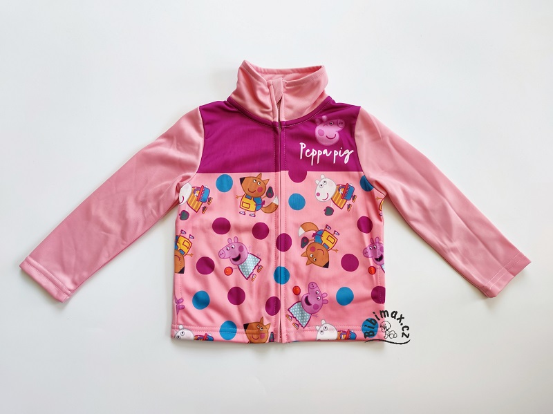 Dívčí tepláková souprava PRASÁTKO PEPPA růžová