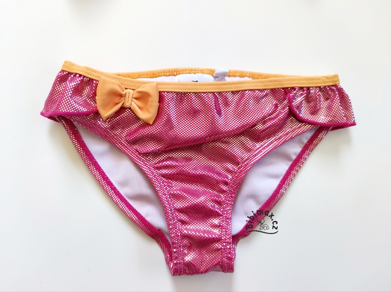 Dívčí dvoudílné plavky Disney MINNIE růžové - lesklé