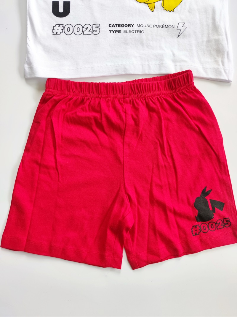 Chlapecké letní pyžamo/komplet POKEMON bílo-červené