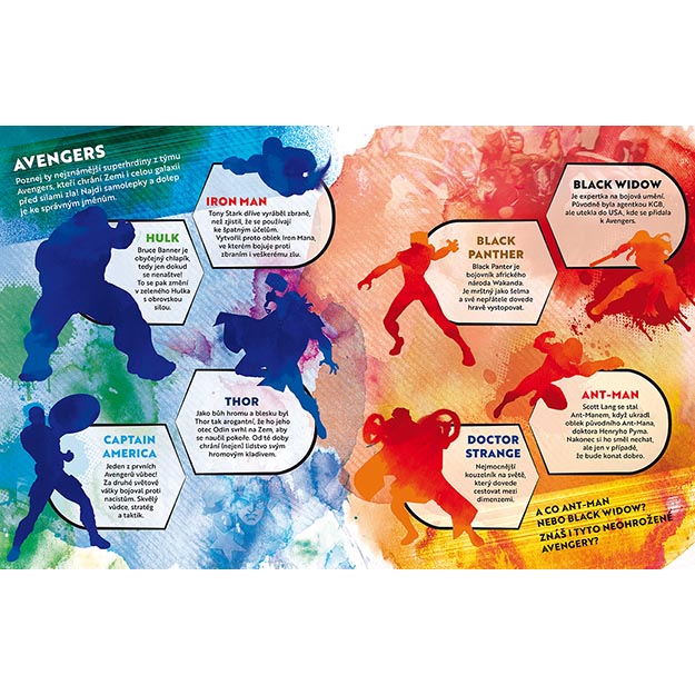 Samolepková knížka MARVEL