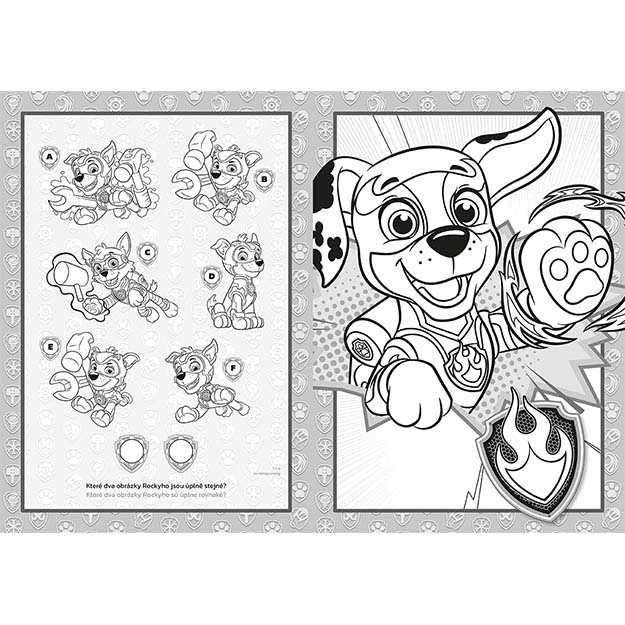 Omalovánky A4 TLAPKOVÁ PATROLA modré