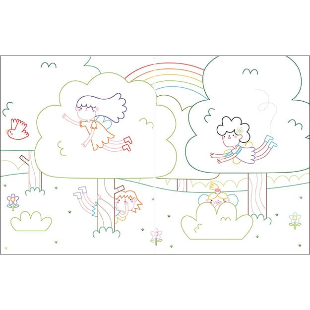 Omalovánky s tetováním Víly a princezny