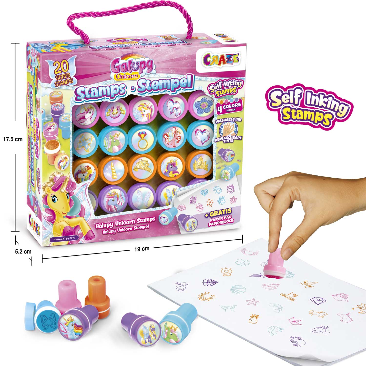Sada razítek GALUPY UNICORN 