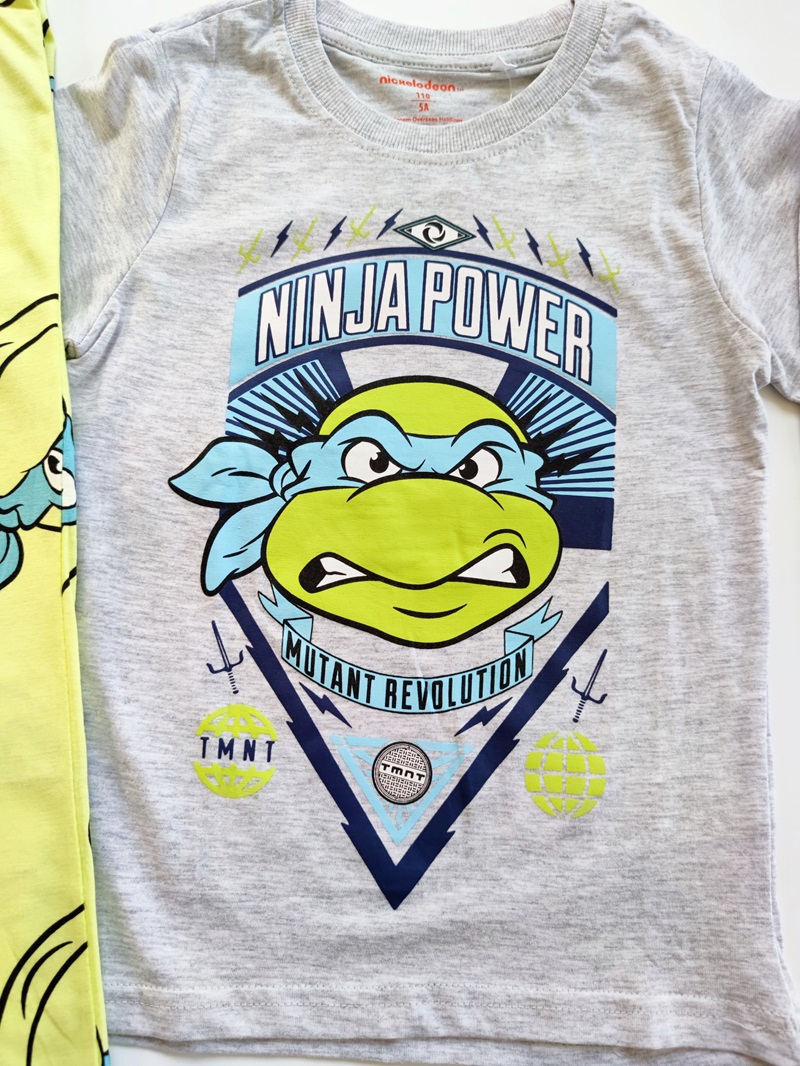 Chlapecké pyžamo ŹELVY NINJA šedé