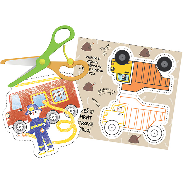 Vystřihovánky s nůžkami DOPRAVA