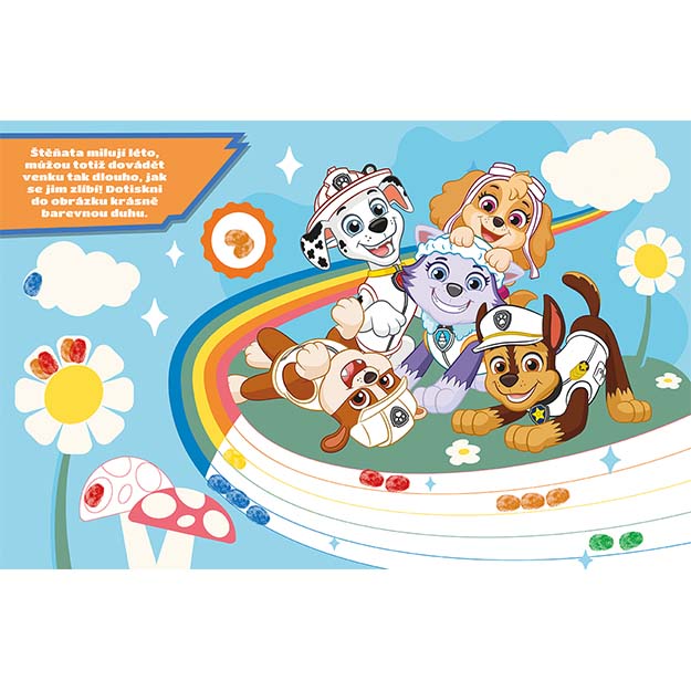 Barevné prstíky TLAPKOVÁ PATROLA tyrkysové