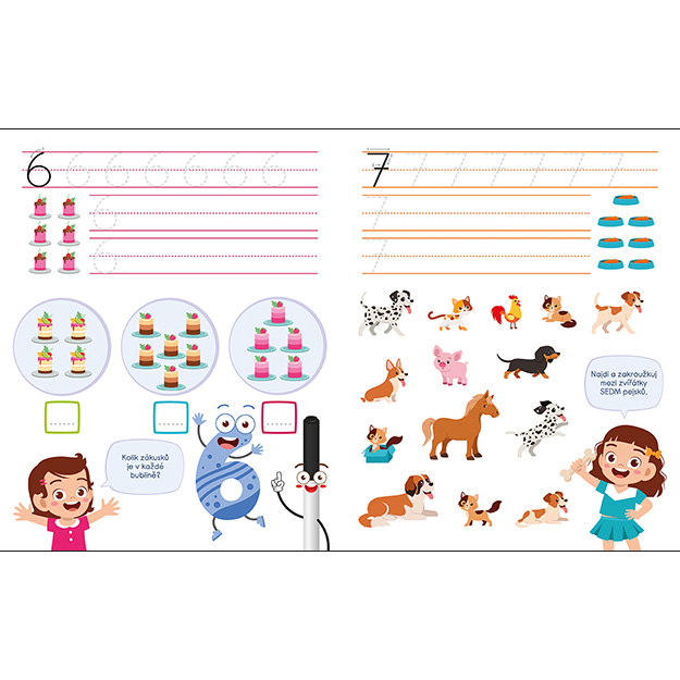 Sešit pro předškoláky - Čísla a počítání