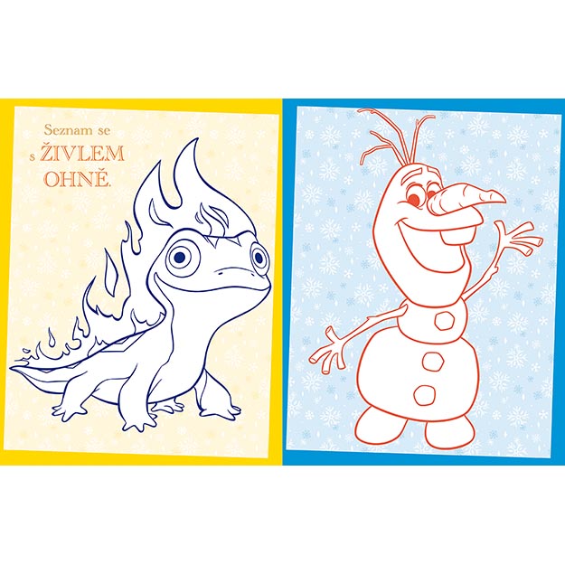 Omalovánky s voskovkami LEDOVÉ KRÁLOVSTVÍ