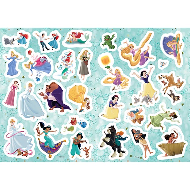 Omalovánky se samolepkami A4 - DISNEY PRINCEZNY