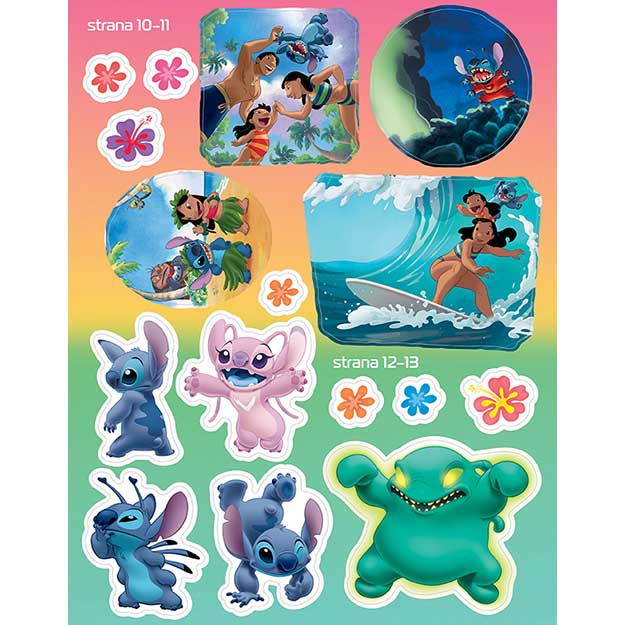 Samolepková knížka LILO A STITCH