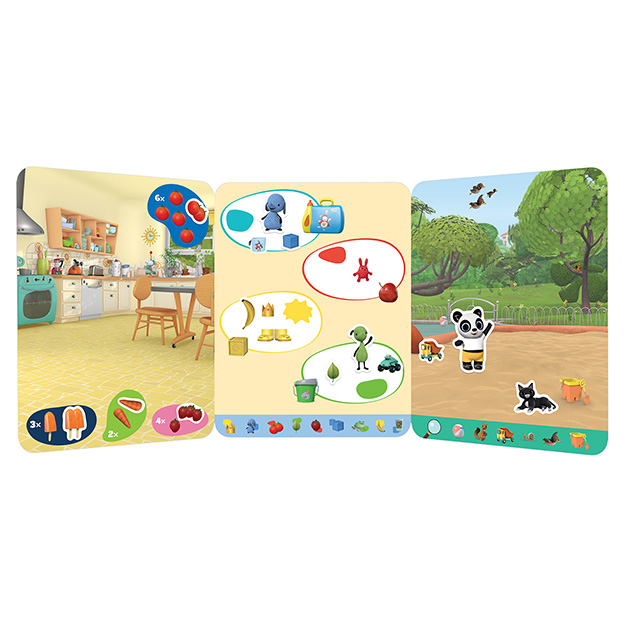 Hra se silikonovými samolepkami BING