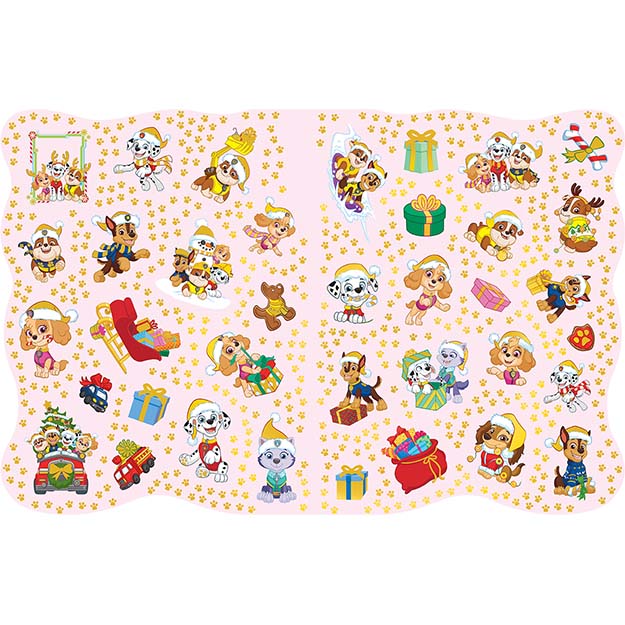 Vánoční omalovánky se samolepkami TLAPKOVÁ PATROLA