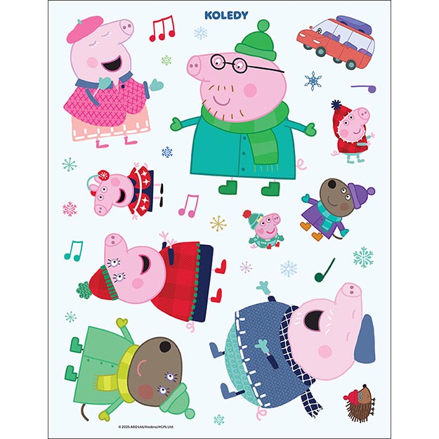 Vánoční samolepková knížka PRASÁTKO PEPPA