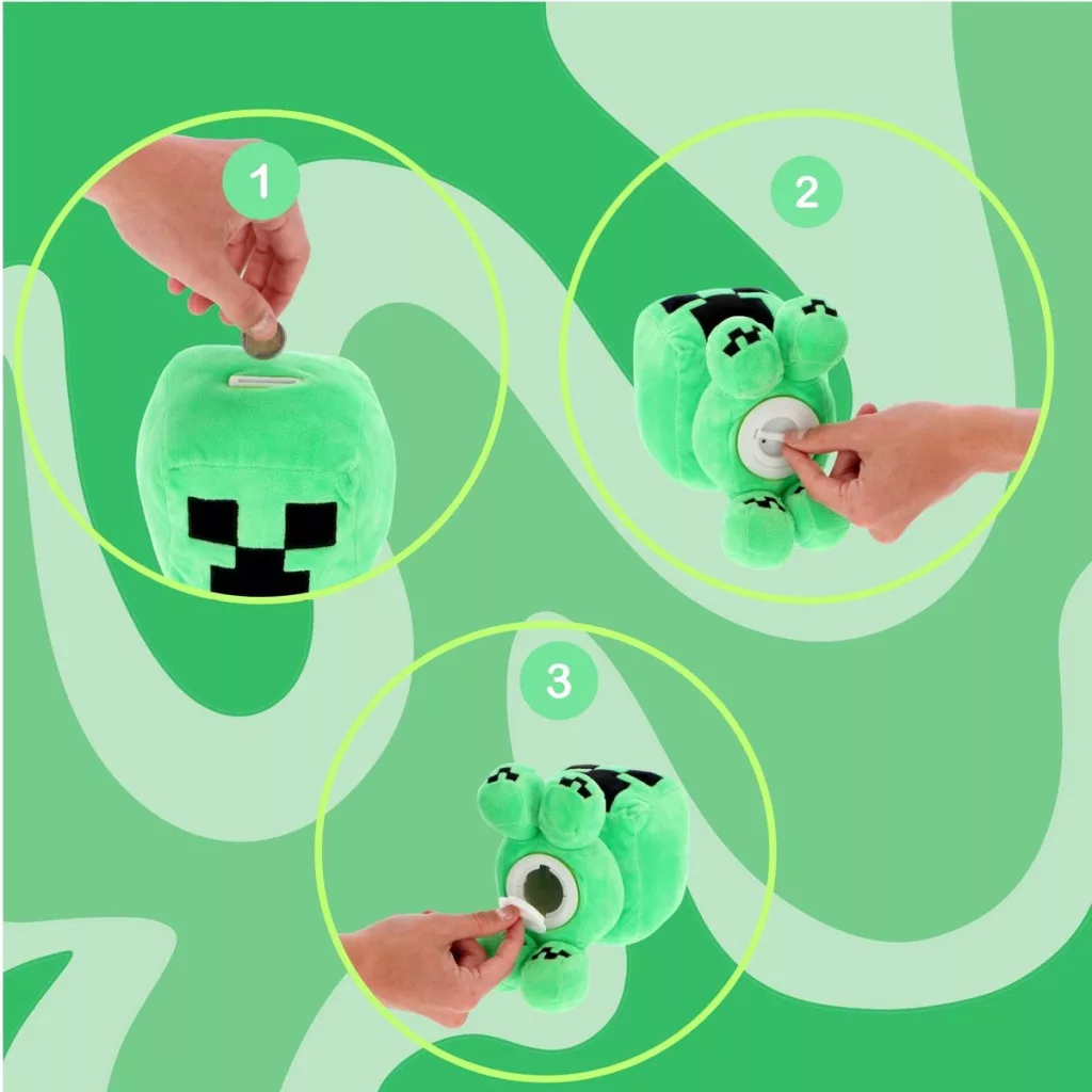 Plyšová pokladnička MINECRAFT