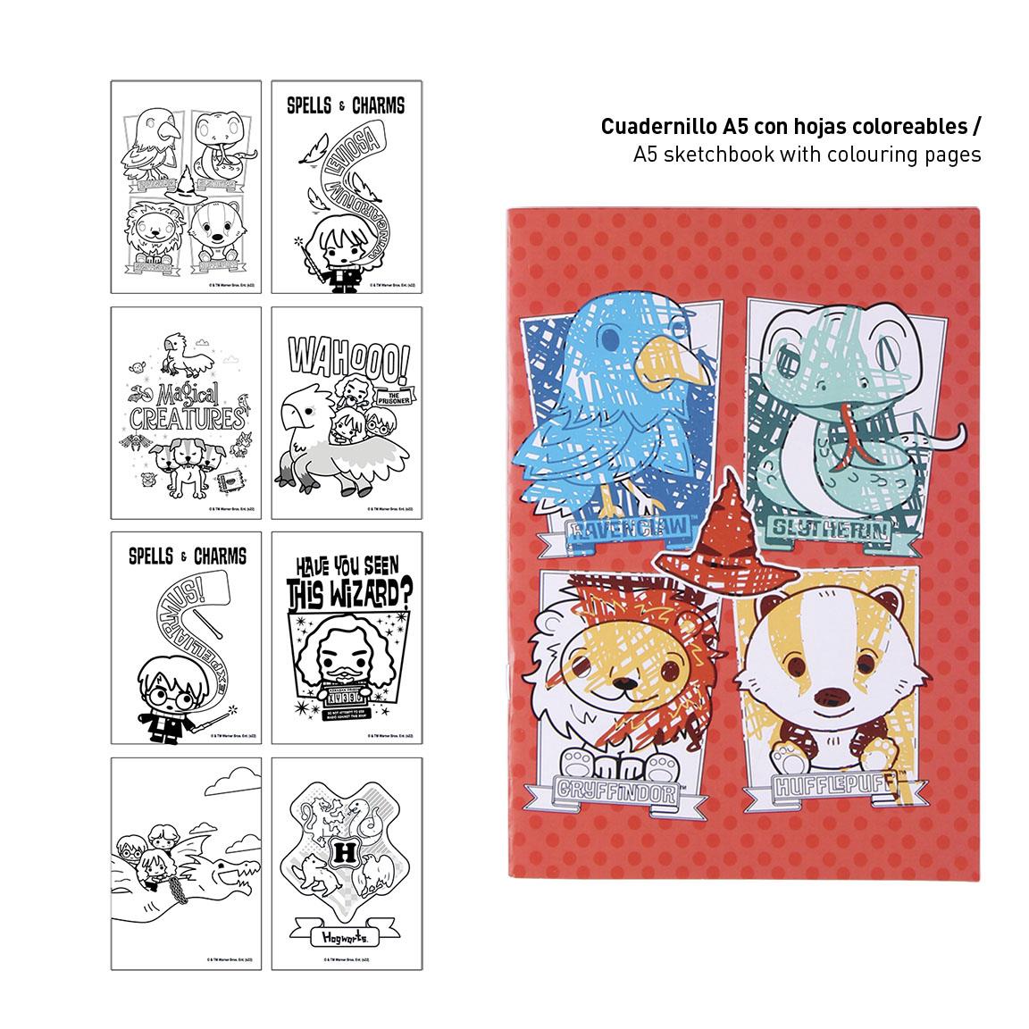 Kreativní sada s omalovánkami a pastelkami HARRY POTTER