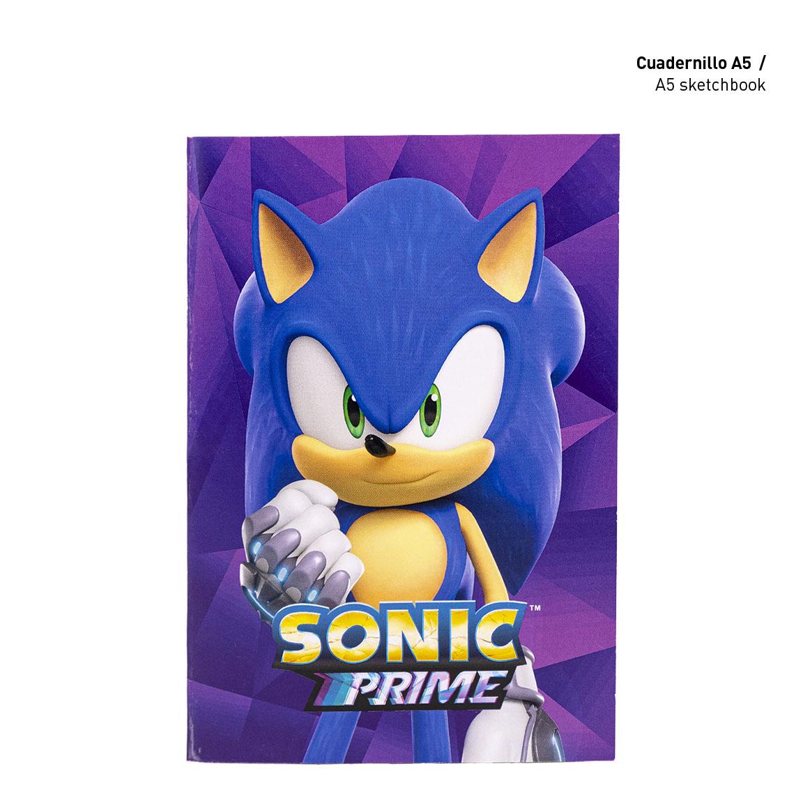 Kreativní sada s omalovánkami a pastelkami SONIC