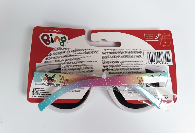 Dívčí sluneční brýle BING žíhané