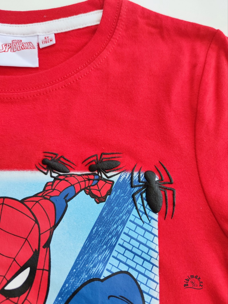 Chlapecké tričko SPIDERMAN červené KR