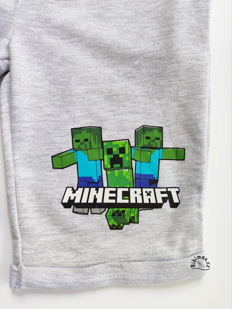 Chlapecké kraťasy MINECRAFT - šedé
