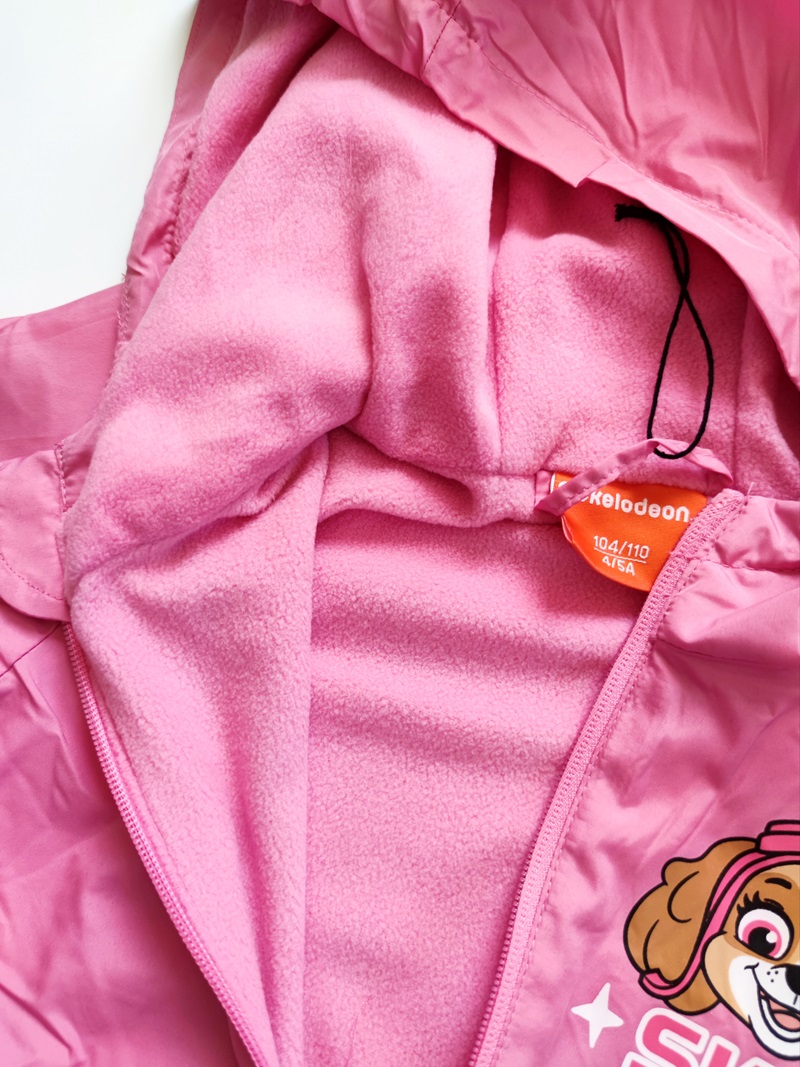 Dívčí šusťáková bunda TLAPKOVÁ PATROLA růžová