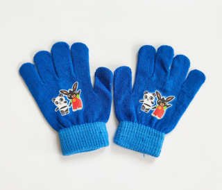 Chlapecké pletené rukavice BING modré