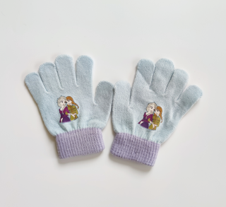 Dívčí pletené rukavice Disney FROZEN světle modré