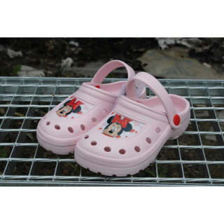 Dívčí sandály typu Crocs MINNIE světle růžové