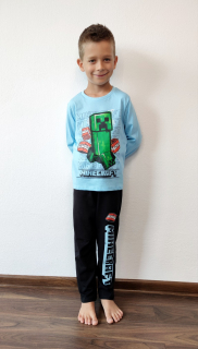 Chlapecké pyžamo MINECRAFT světle modré