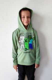 Chlapecká mikina MINECRAFT zelená