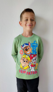 Chlapecké tričko TLAPKOVÁ PATROLA zelené DR