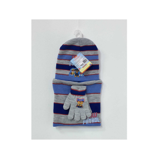 Zimní komplet TLAPKOVÁ PATROLA modro(šedý