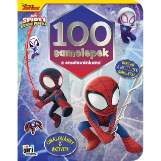 100 samolepek s omalovánky SPIDEY