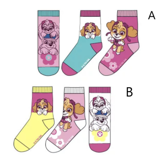 Dívčí ponožky TLAPKOVÁ PATROLA 3 ks 