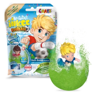 INKEE - šumivá koupelová bomba s překvapením FOTBAL