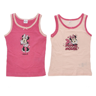 Sada dívčích tílek Disney MINNIE růžové, meruňkové