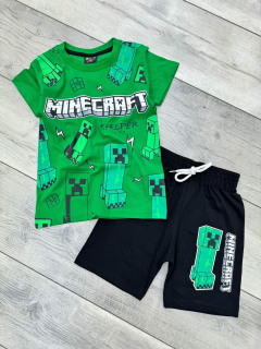Letní komplet MINECRAFT zelený