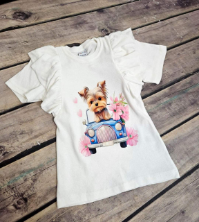 Originální tričko Pejsek - bílé