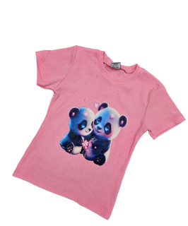 Originální tričko PANDA - růžové