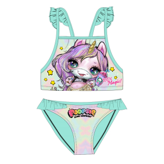 Dívčí dvoudílné plavky UNICORN zelenkavé