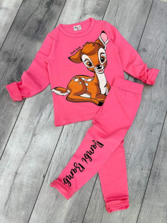 Dívčí komplet BAMBI růžový M2