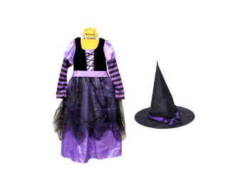 Set Karneval - čarodejnice fialová