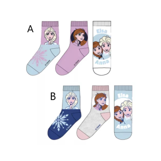 Dívčí ponožky disney FROZEN 3 ks 