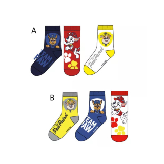 Chlapecké ponožky TLAPKOVÁ PATROLA 3ks 