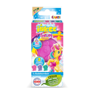 INKEE - Mini šumivé vodní bomby GALUPY UNICORN 3 ks