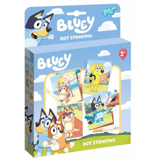 Razítkování puntíky - BLUEY