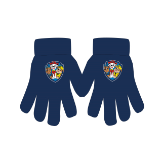 Chlapecké pletené rukavice TLAPKOVÁ PATROLA tmavě modr